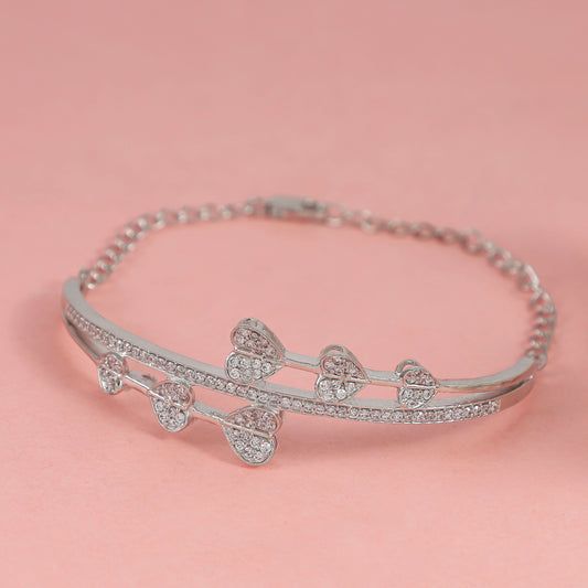 Ravishing Silver CZ Bracelet