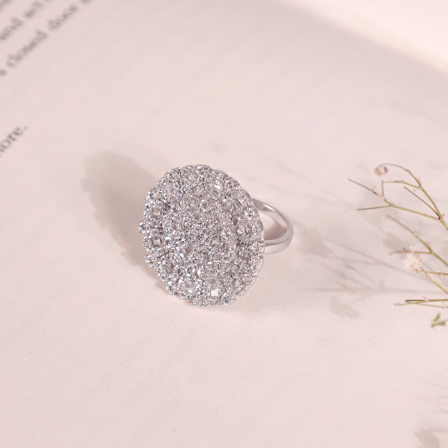 Aditi Silver CZ Ring