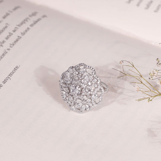 Vamika Silver CZ Ring