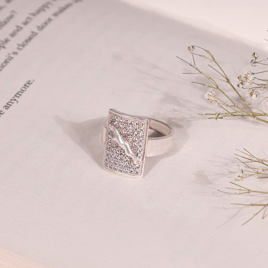 Pari Silver CZ Ring