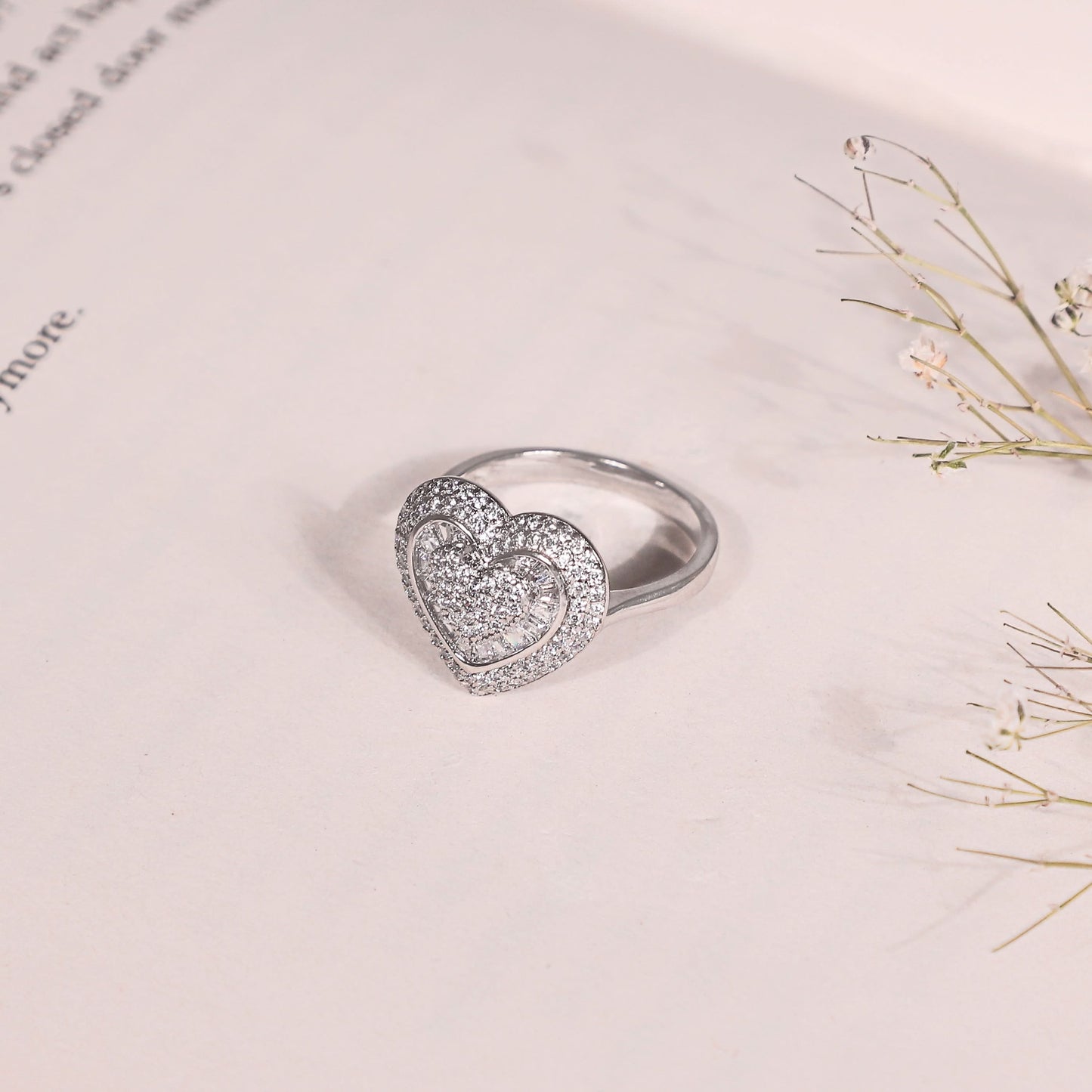 Jiya Silver CZ Ring