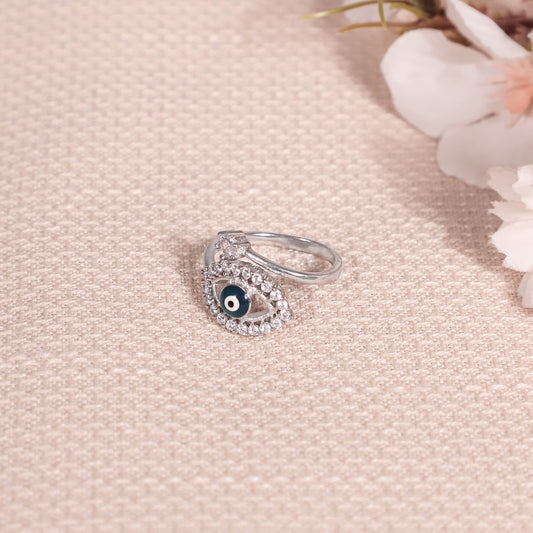 Adra Silver CZ Ring