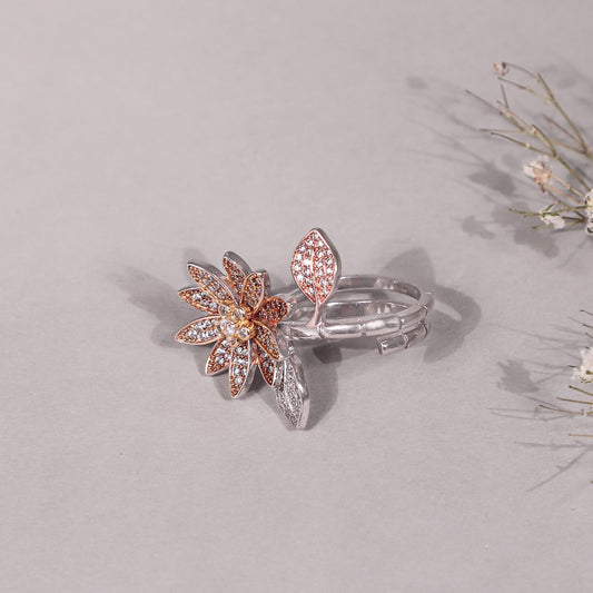 Misha Ethereal Silver CZ Ring