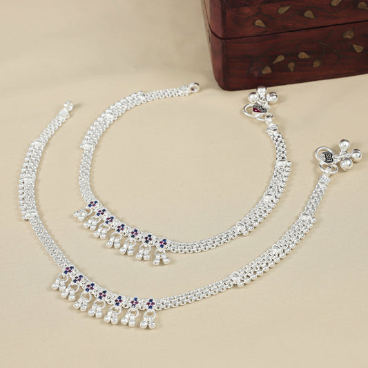 Aparna Silver Anklets