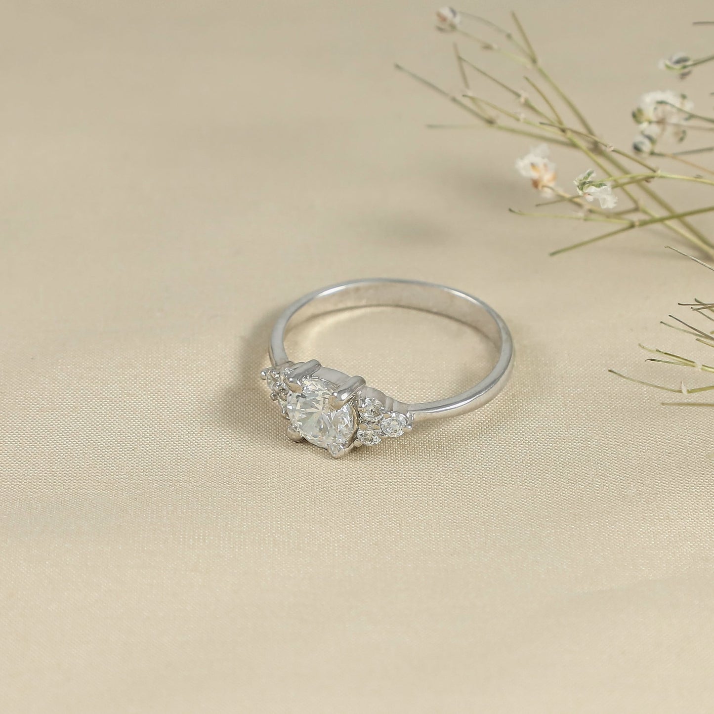 Zina Classic Silver Ring