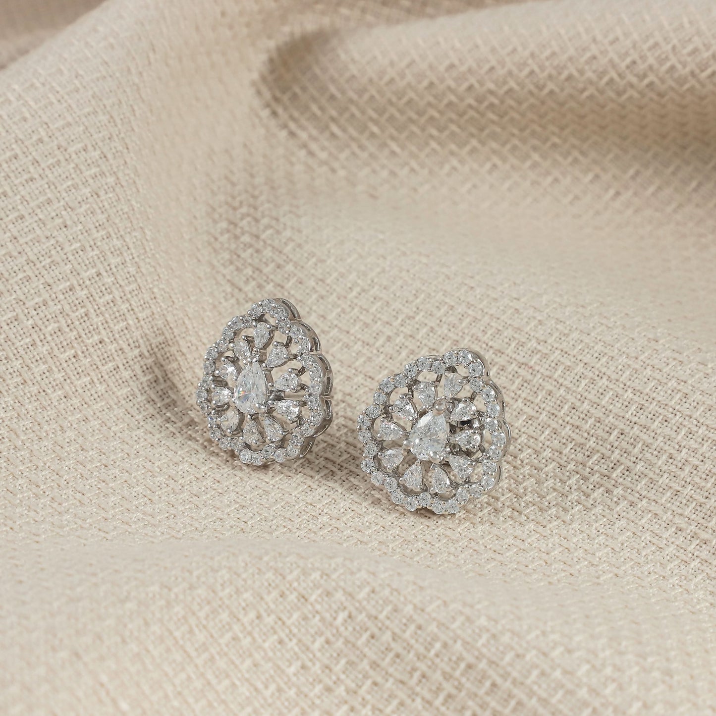 Ijaya Charming Silver Earrings