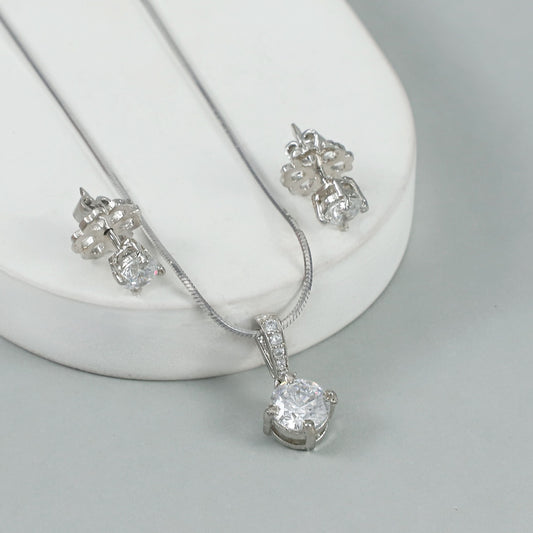 Zarna Charming Silver Pendant Set