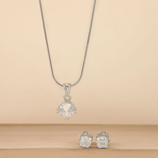 Tripti Gorgeous Silver Pendant Set