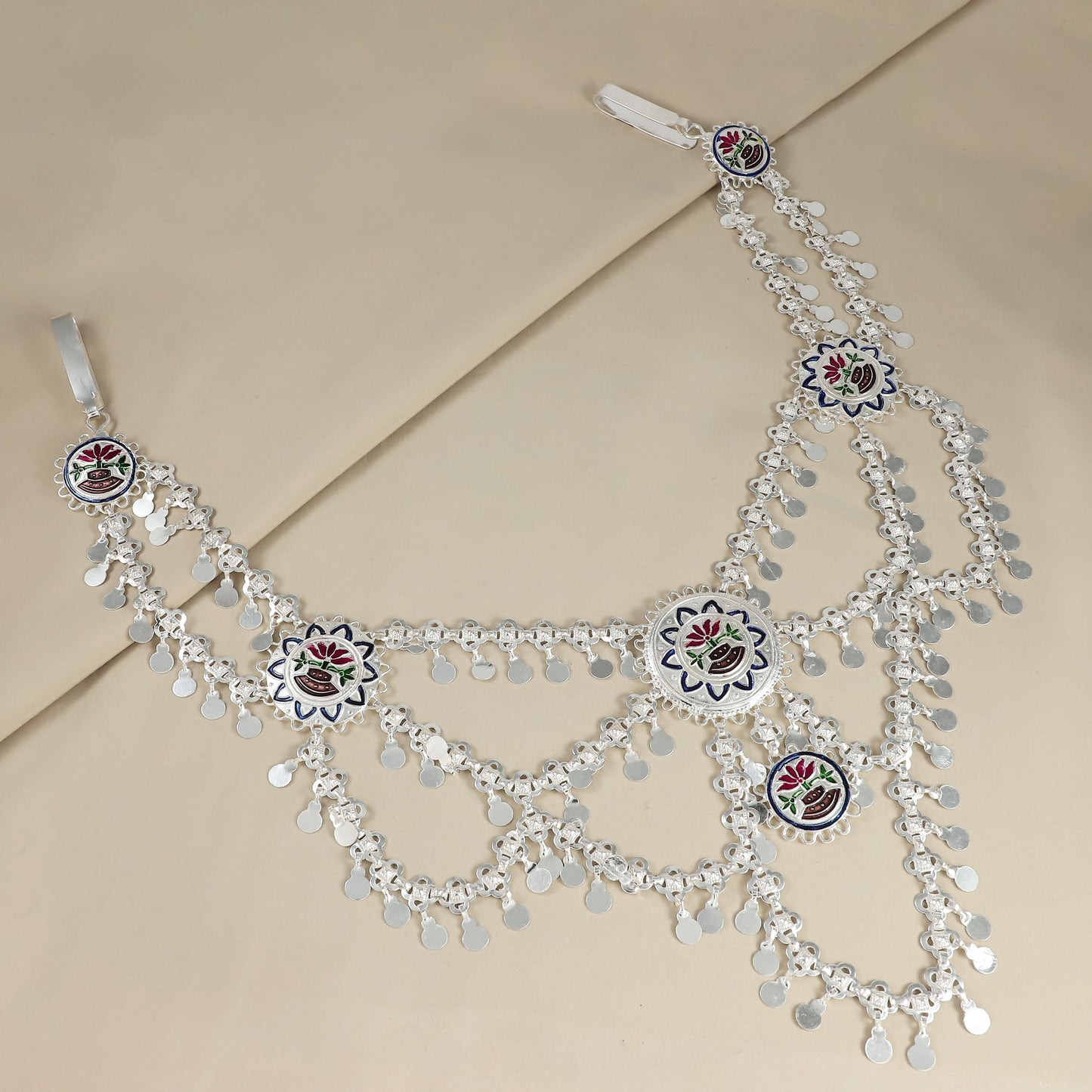 Kashvi Silver Waist Chain