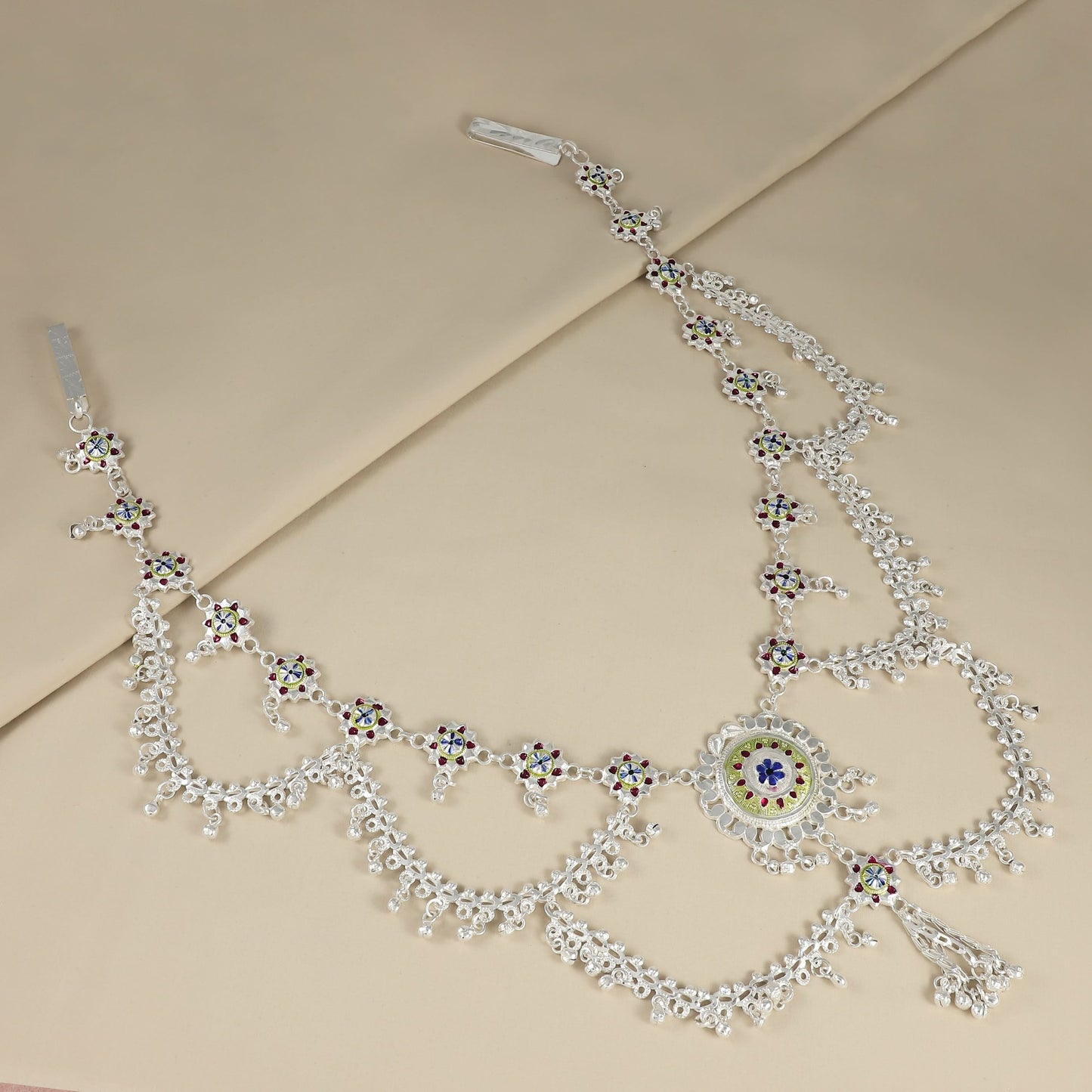 Mishti Silver Waist Chain