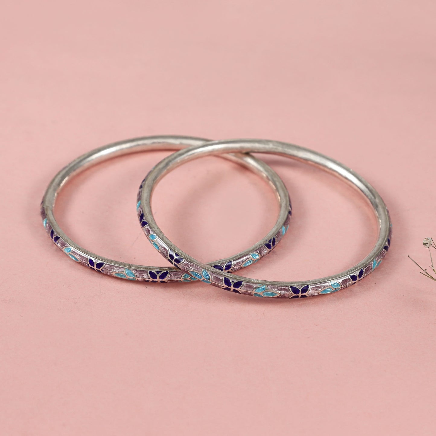 Janvika Splendid Silver Bangles