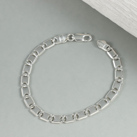 Manav Ethereal Silver Bracelet For Him