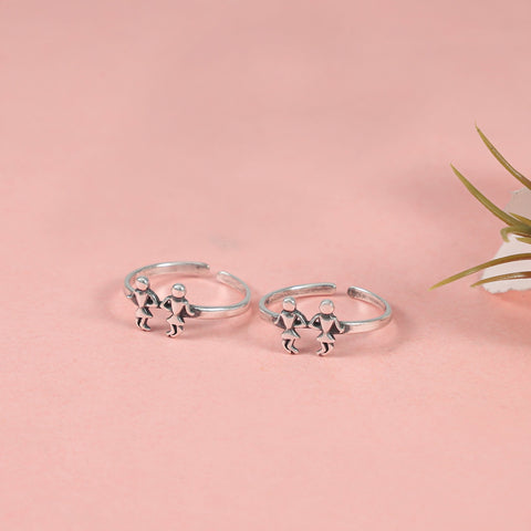 Pleasing Silver Toe Rings
