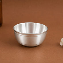 Refined Linear Silver Bowl