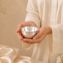 Refined Linear Silver Bowl