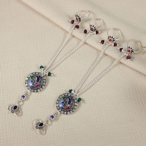 Reena Silver Toe Ring Set