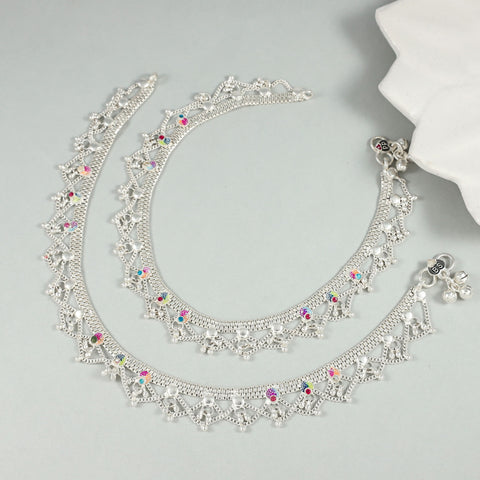 Mini Silver Anklets