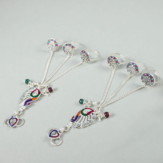 Vaishali Silver Anklets