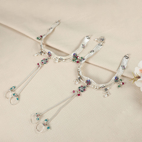 Kalyani Payal - Traditional silver toe ring set