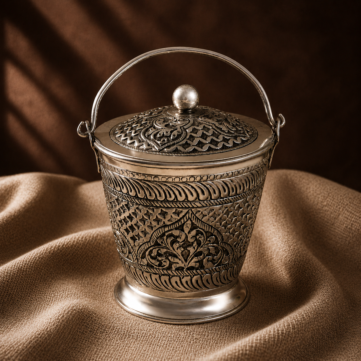 Antique Silver Bucket