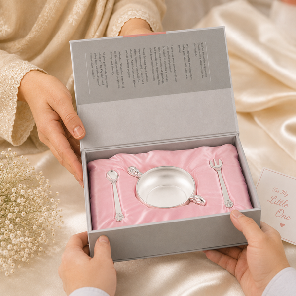 Fancy Silver Baby Gift Set