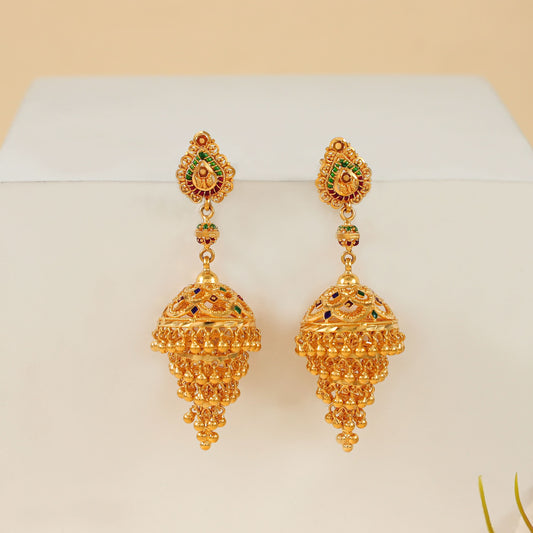 Vihana Dazzling Gold Earrings