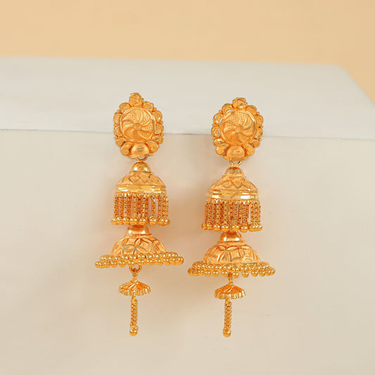 Jhalak Dazzling Gold Earrings