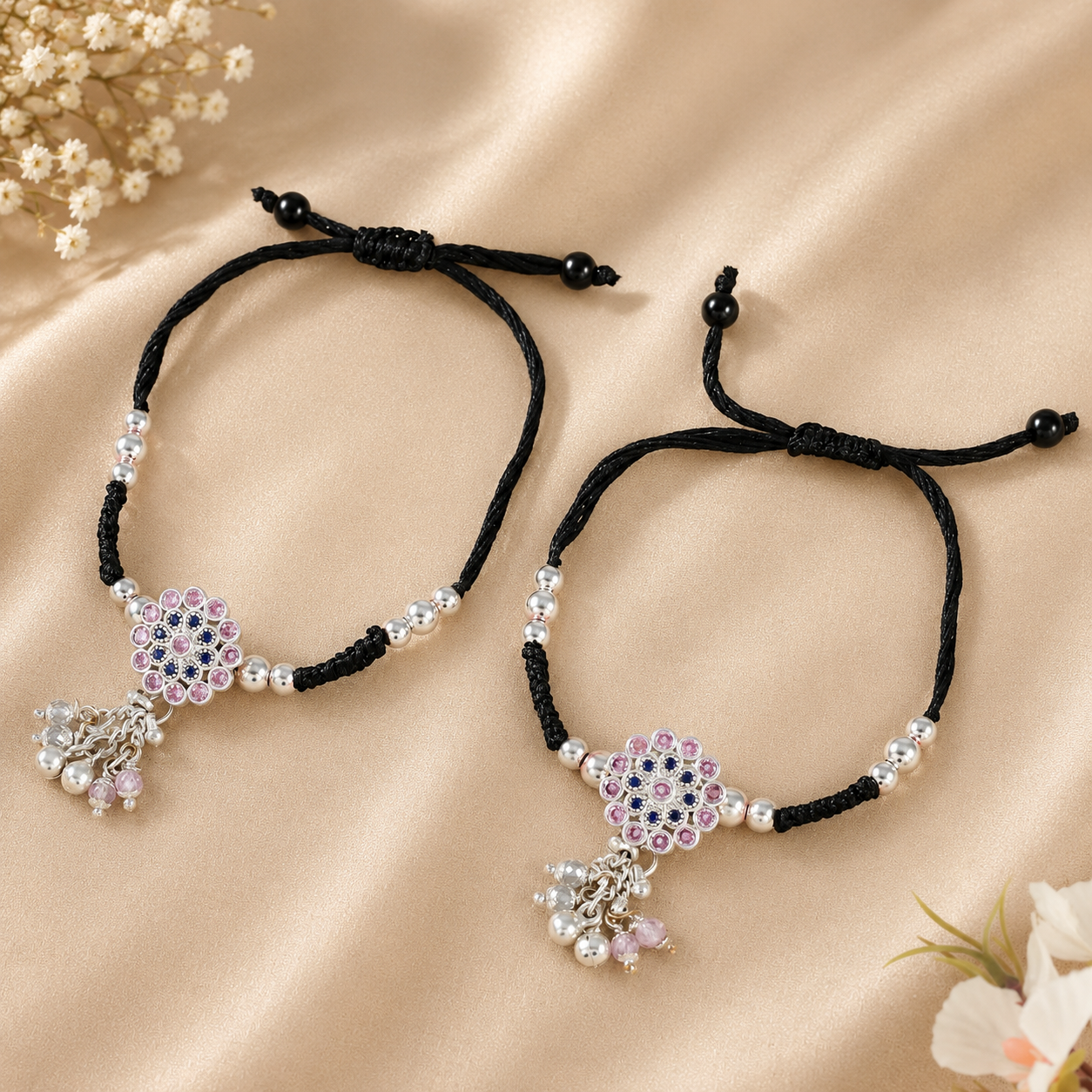 Kiara Silver Anklets