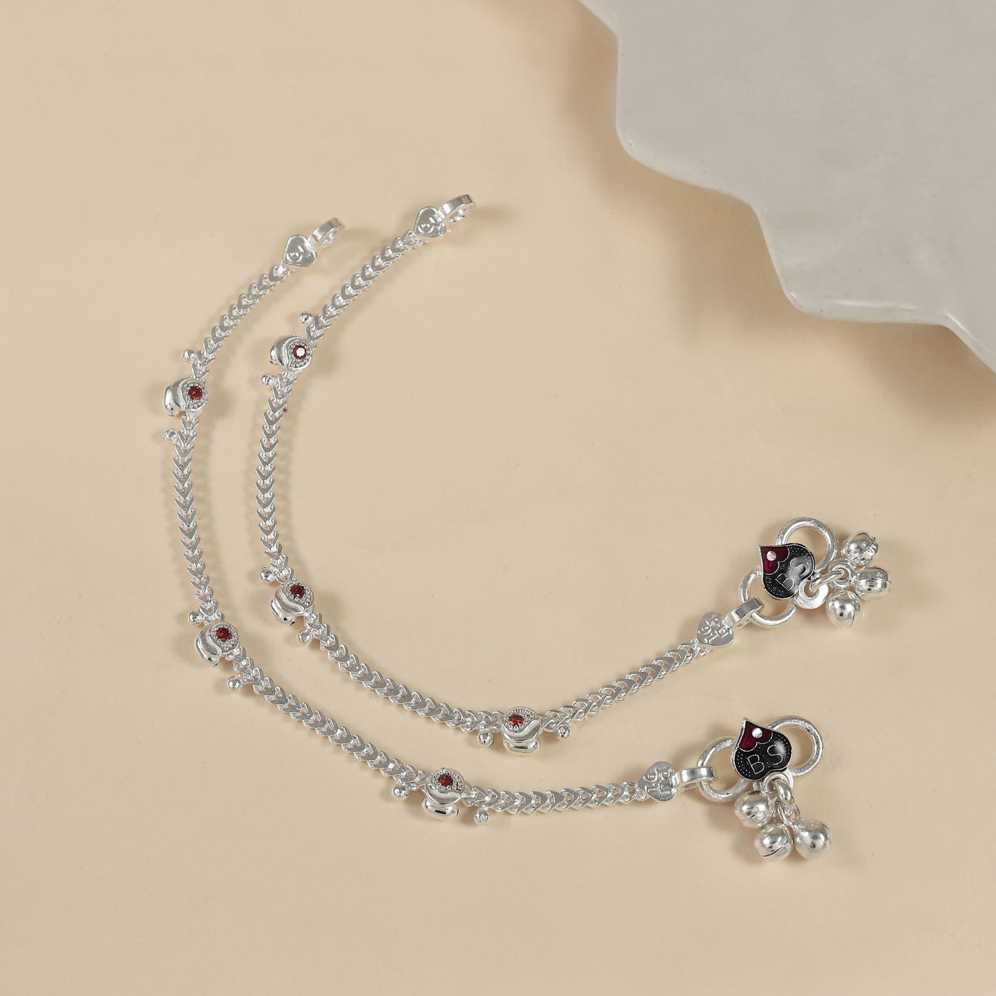 Tanvi Silver Baby Anklets