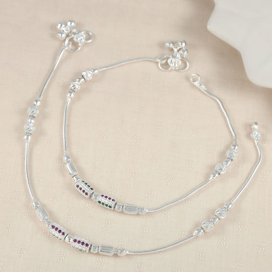 Venus Silver Anklets