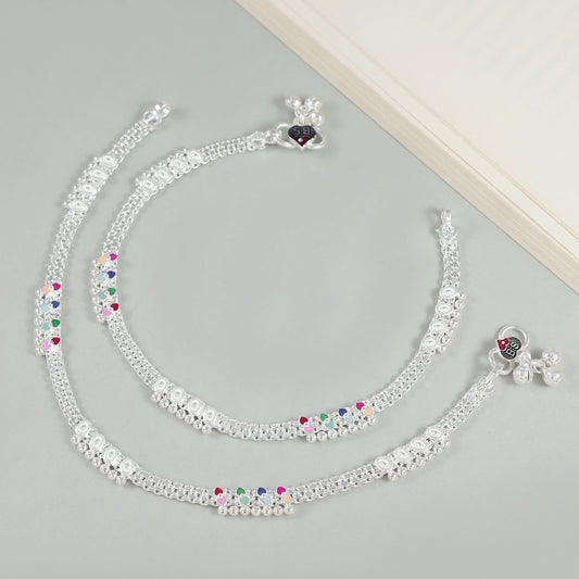 Ranjana Silver Anklets