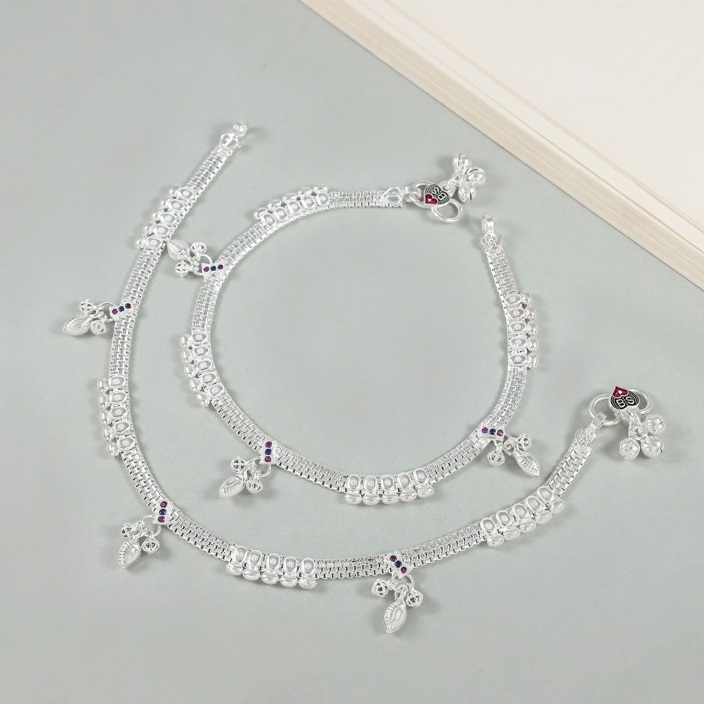 Vamika Silver Anklets