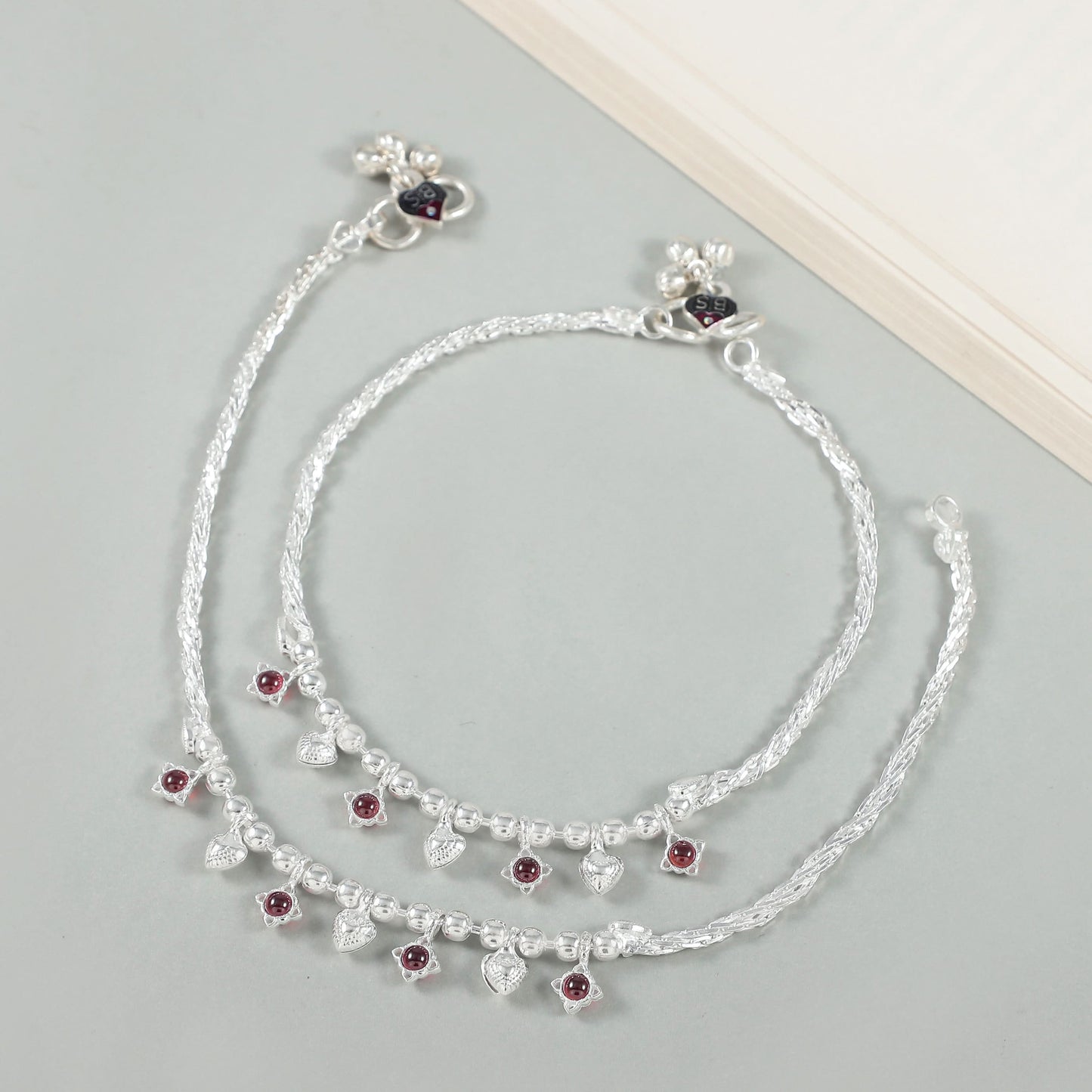 Advika Silver Anklets