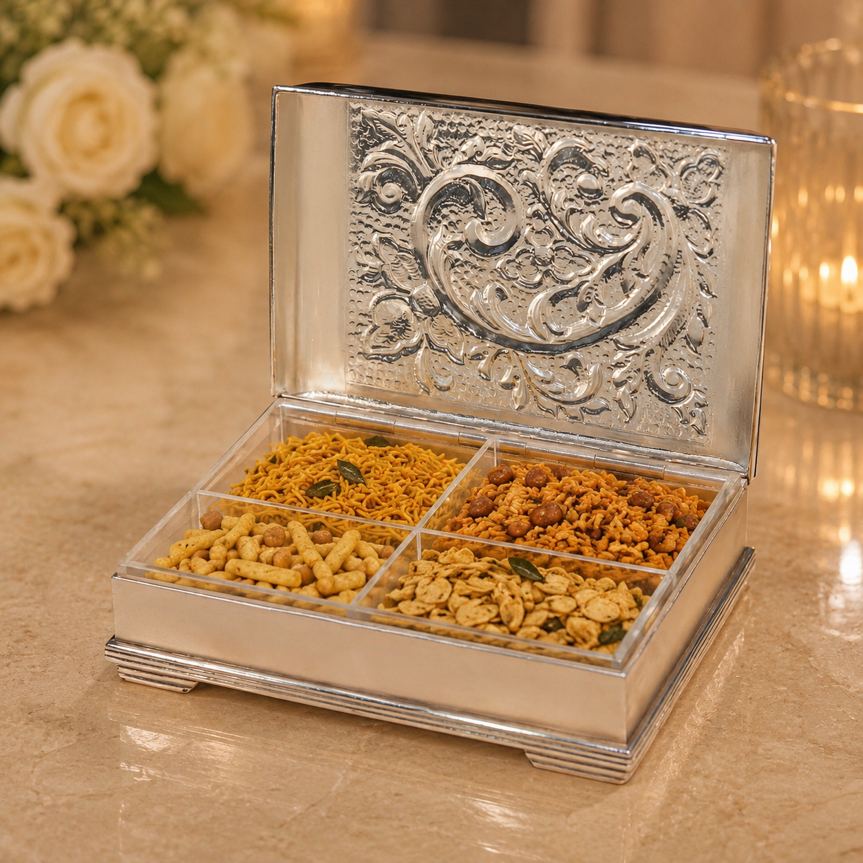 Royal Bloom Silver Box