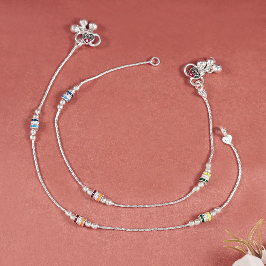 Yamni Silver Anklets