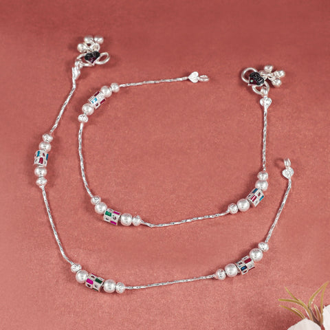 Anika Silver Anklets