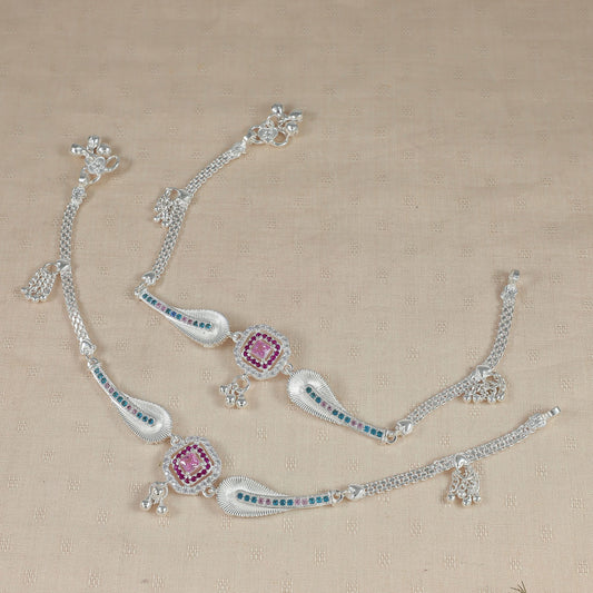 Ananya Silver Anklets