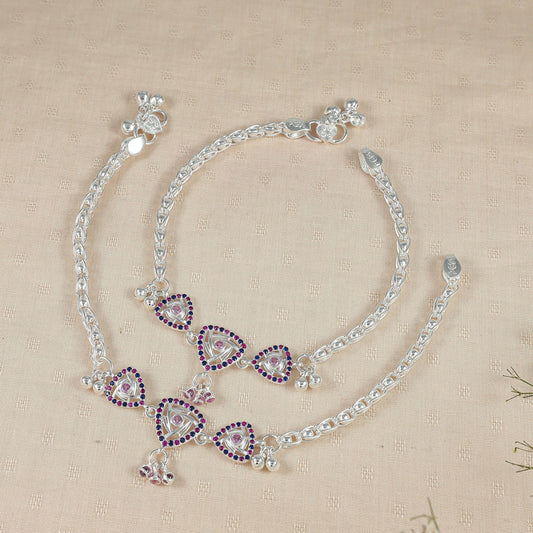 Avyukt Silver Anklets