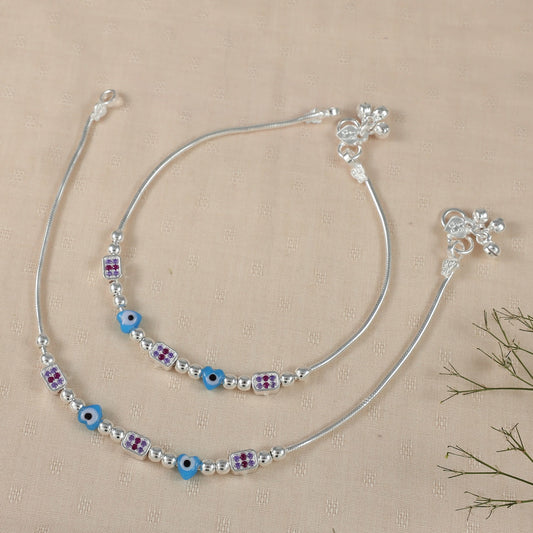 Alice Silver Anklets