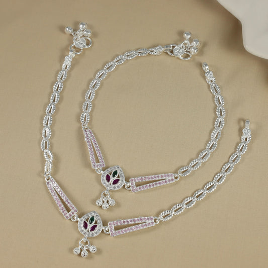 Jaya Silver Anklets