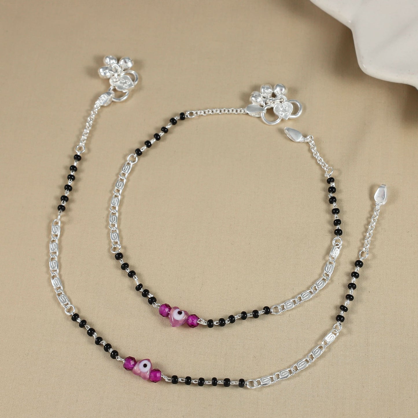 Aaliya Silver Anklets