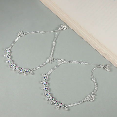 Tanisha Silver Anklets