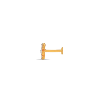 Isha Gold Nose Pin