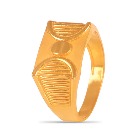 Harsh Regal Gold Ring For Him