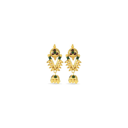 Vaniya Traditional Gold Earrings