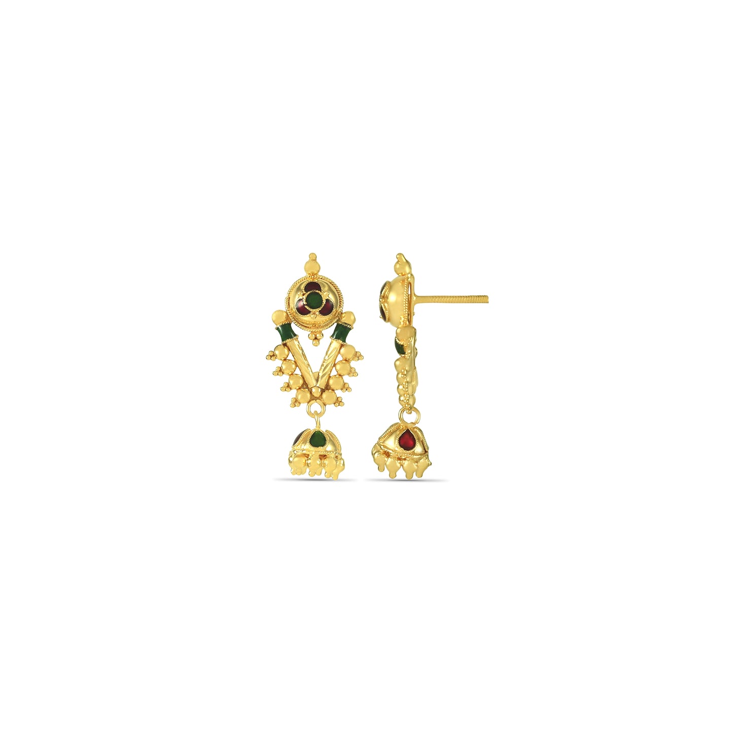 Vaniya Traditional Gold Earrings