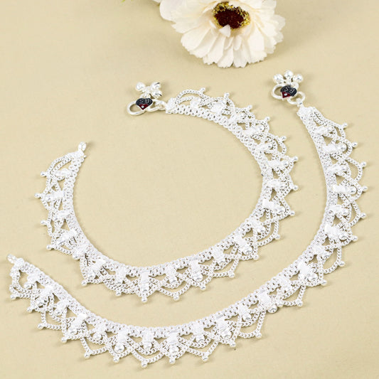 Aachal Silver Anklets