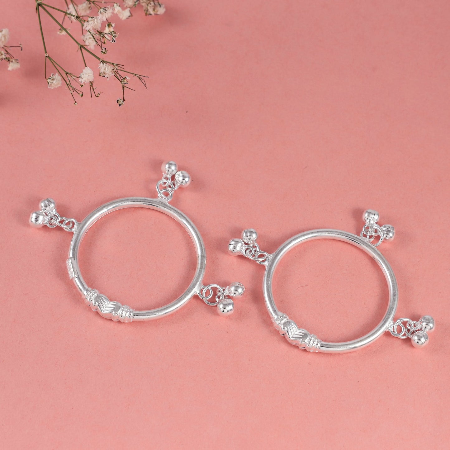 Xena Silver Baby Bangles