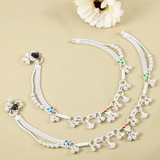 Aashi Silver Anklets