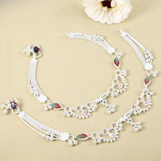 Abha Silver Anklets